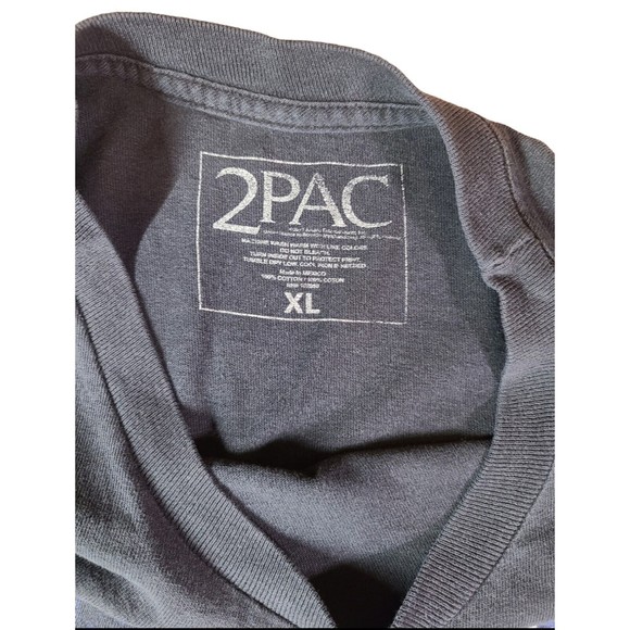 Tupac All Eyez On Me Shirt 2pac Cotton T-Shirt Distressed Hip Hop Rap Apparel - Picture 4 of 12
